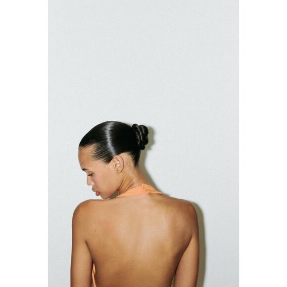 ZARA HALTER CUT-OUT MINI DRESS - Picture 5 of 9